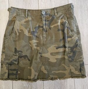Sanctuary Camouflage Denim Mini Skirt